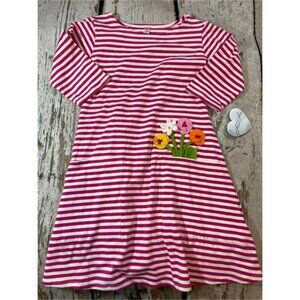 Love U Lots Pink Striped Dress NWT